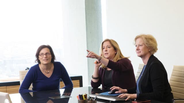 O'Brien Team Collaborating in Conference Room